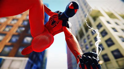 Scarlet Spider 2 Suit Showcase Ps4 Spider Man Free Roam