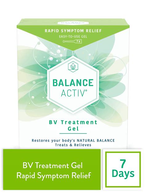 bacterial vaginosis treatment bv balance activ gel 7