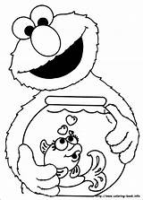 Elmo Coloring Pages Printable Color Print Muppet Character sketch template