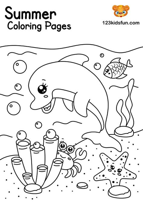 summer themed coloring pages