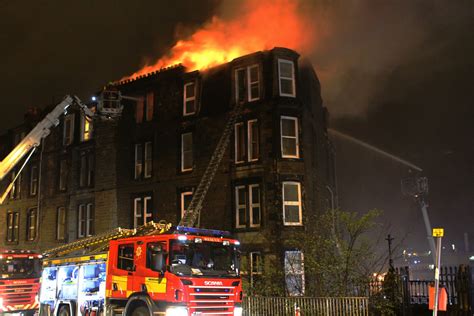 work to secure fire gutted dundee building begins — seven