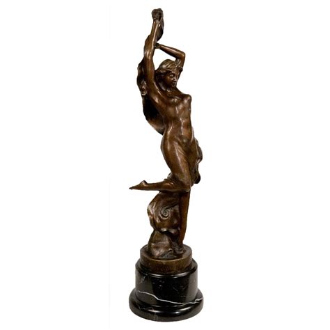 solid bronze statue  woman home accessories indoor ornaments