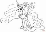 Alicorn Twilight Sparkle Coloring Pages Pony Little Princess Getdrawings sketch template