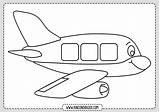 Colorear Avion Aviones Rincondibujos Rincon Transporte Medios Navegación Entradas sketch template