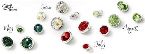 brilliant appeal  birthstones style dots