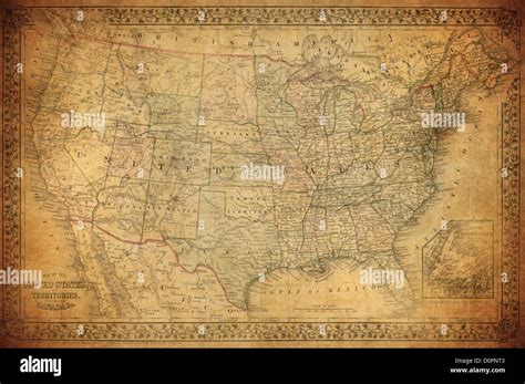 mapa antiguo de estados unidos fotos e imágenes de stock alamy