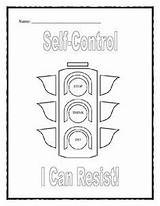 Control Self Activities Impulse Kids Counseling School Anger Worksheets Coloring Elementary Therapy Pages Skills Stoplight Coping Packet Teaching Group Child sketch template