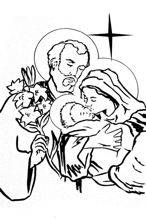 holy family coloring pages coloring pages