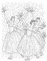Nutcracker Ballet Coloriage Ballerina Noisette Adults Nutcrackers sketch template