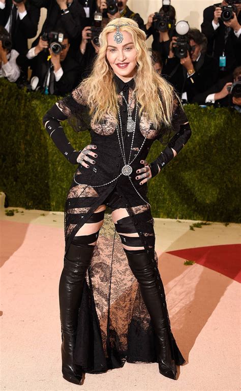 Met Gala 2016 Madonna Flashes Pert Derrière In Racy Sheer Lace Gown
