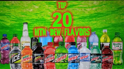 top  mountain dew flavors youtube