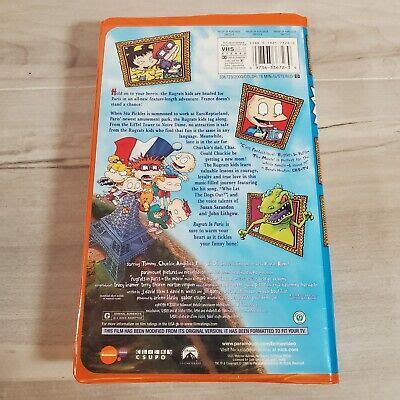 nickelodeon rugrats paris  vhs video tape full length clamshell case  picclick