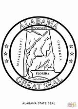 Alabama Seal State Coloring Pages Football Symbols Drawing Printable Color Logo Getdrawings Supercoloring Choose Board Popular Template Categories sketch template