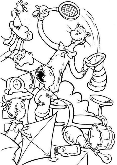 easy  print cat   hat coloring pages tulamama