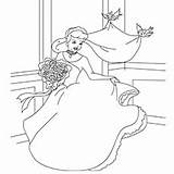 Cinderella Coloring Pages Cindrella Flower Beautiful Printable Bouquet Prince Toddler Articles sketch template