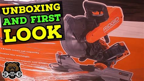 Ridgids New 12 Miter Saw Unboxing And Quick First Look Youtube