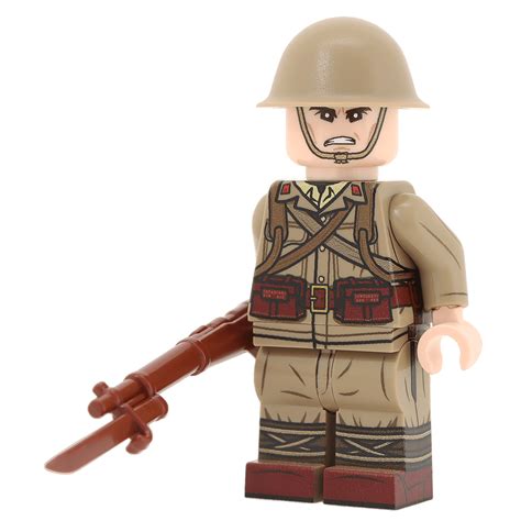 ww japanese army rifleman burma lego minifigure united bricks