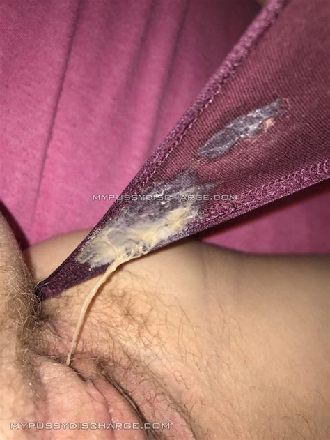 creamy panties with fresh vaginal discharge mypussydischarge01