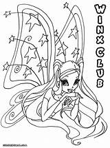 Winx Stella Coloring Pages Colorings sketch template