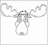 Moose Head Drawing Coloring Outline Pages Elk Getdrawings Comments Printable Kids Festival Books sketch template