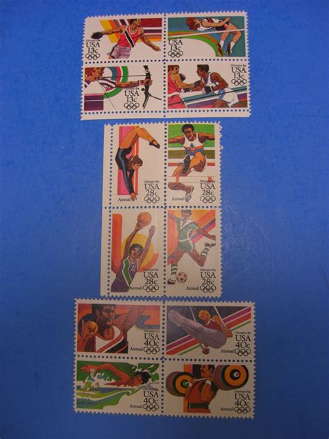 summer olympics us stamps 1983 13¢ 28¢ and 40¢