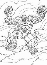 Coloring Pages Fantastic Four Thing Fantastiques Dessin Color Kids Coloriage Drawing Printable Wheeler Seasons Colouring Getcolorings Getdrawings Imprimer Colorier Friday sketch template