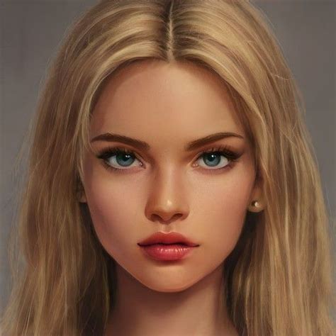 A Close Up Of A Doll With Blonde Hair And Blue Eyes Wearing A Necklace