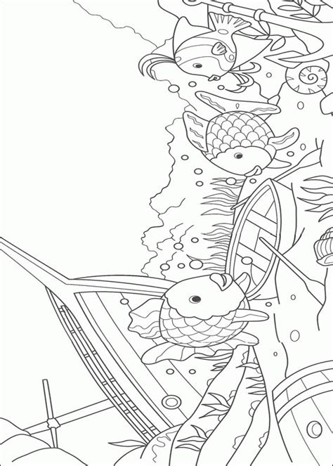 rainbow fish coloring pages coloringpagesabccom
