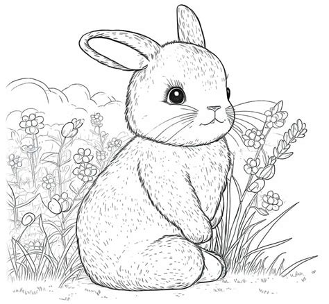 coloring pages bunny