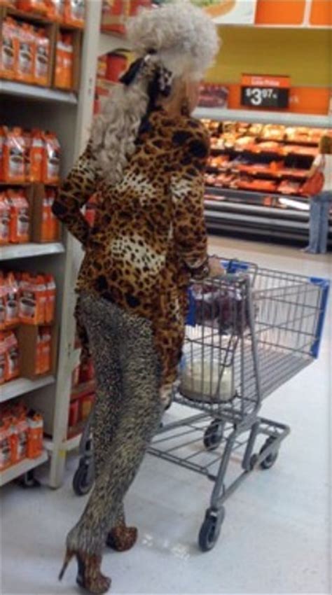 cougar   prowl  walmart granny  shopping  leopard prints