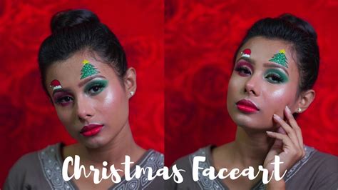 Christmas Makeup Tutorial Christmas Faceart 🌲 Youtube