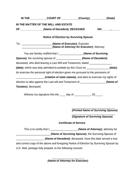 surviving spouse form fill   sign printable  template