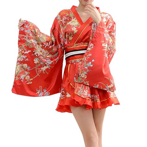 women s japanese kimono dressing gown deluxe blossom prints geisha