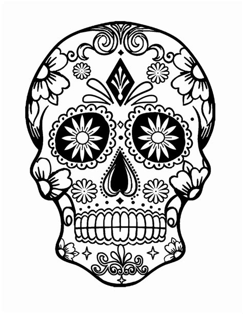 mandala skull coloring pages  getcoloringscom  printable