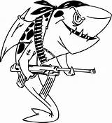 Shark Coloring Pages Animals Printable Drawing Kids Kb sketch template