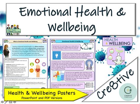 cretive resources emotional health  wellbeing posters