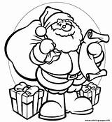 Coloring Santa Pages Printable Claus Christmas Kids Print Present Presents Color Gift Vacation Gifts Birthday Clause 944b Printables Drawing Colouring sketch template