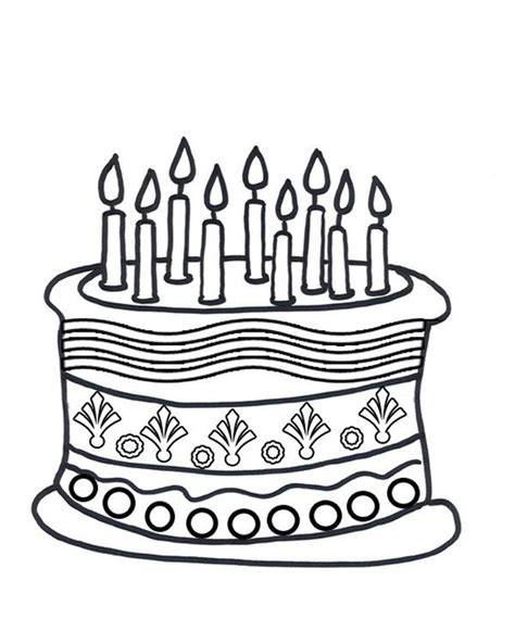 birthday cake coloring pages birthday coloring pages printable