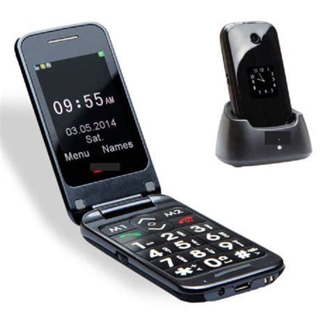 unlocked simple big button flip mobile cell phone  seniors