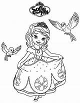 Sofia Coloring First Pages Printable Print Kids sketch template