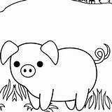 Mum Pig sketch template