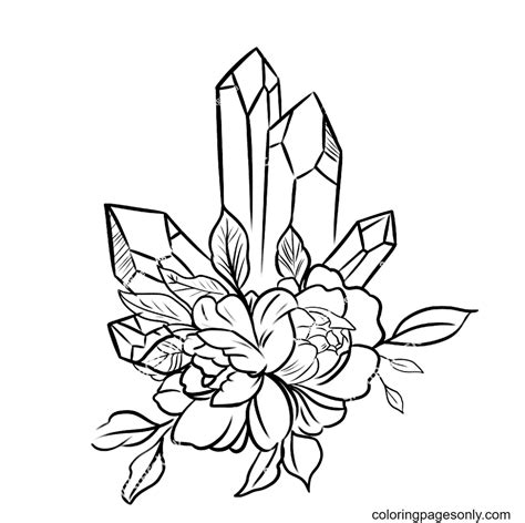 crystal coloring pages  printable coloring pages