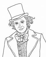 Wonka Willy Coloring Chocolate Pages Factory Charlie Gene Wilder Loompa Printable Oompa Bar Printables Clipart Color Book Outline Colouring Umpa sketch template