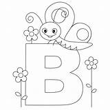 Letter Coloring Pages Printable Sheet Butterfly Alphabet Print Animal Worksheet Alphabets Preschool sketch template