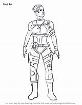 Kenshi Cage Cassie sketch template