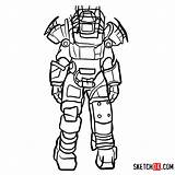 Fallout Power Raider Sketchok sketch template