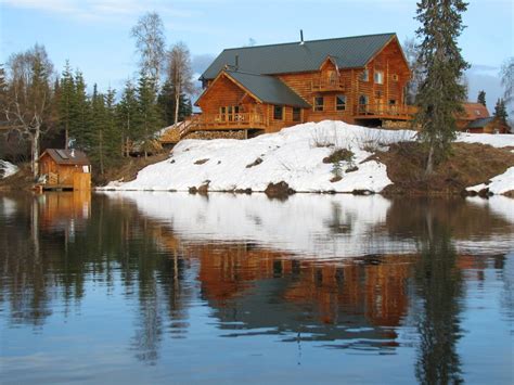 pin  eric mcintosh  homes alaskan homes house   lake beautiful cabins