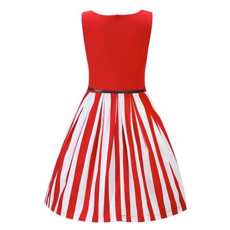 bette red stripe swing dress kostüme damen kostüm damen