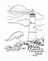 Lighthouses sketch template