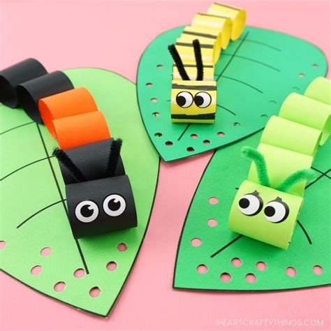 caterpillar craft  heart crafty